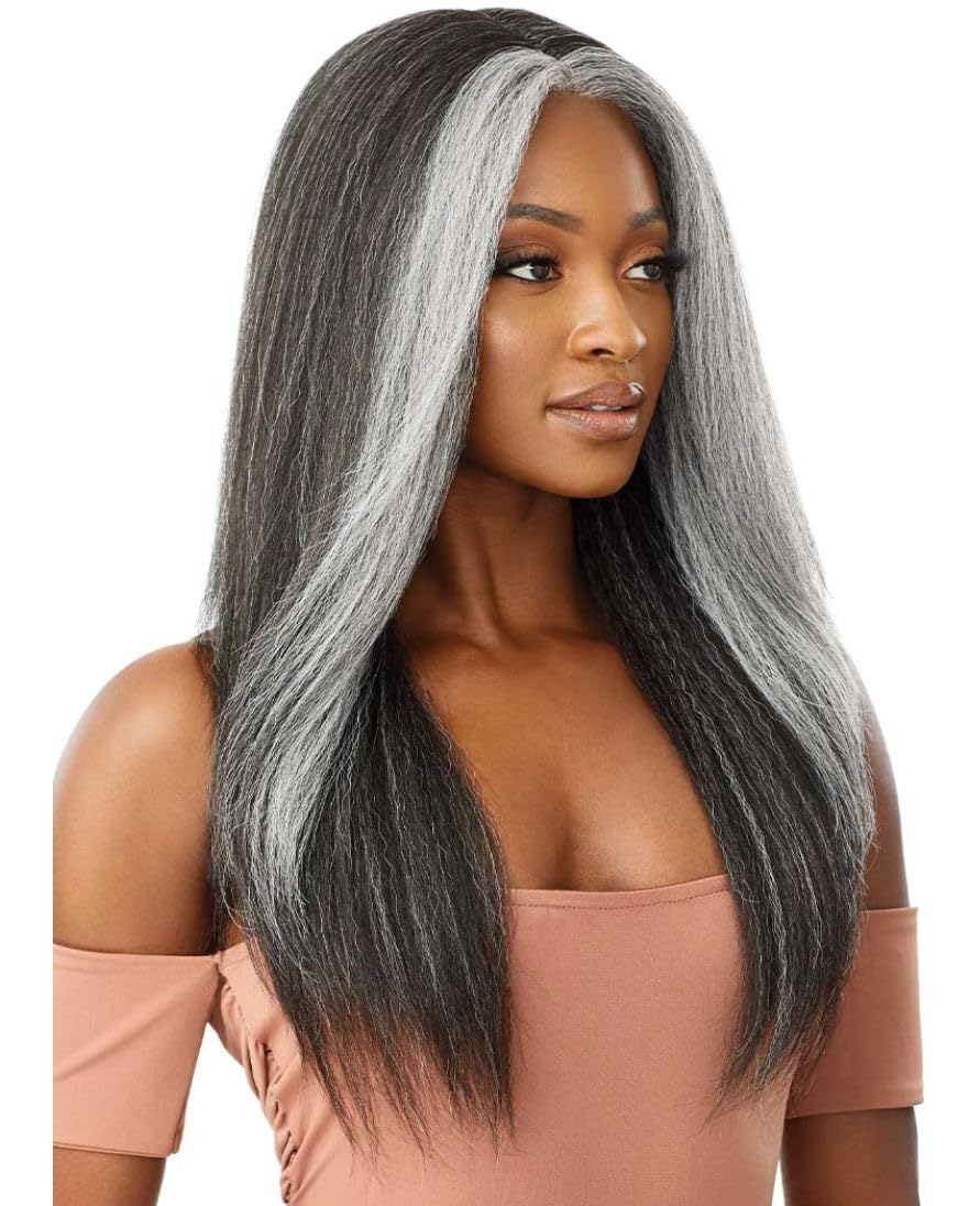 Outre Synthetic Lace Front Wig (Soft & Natural) - NEESHA 203 (Color:1B Off Black)