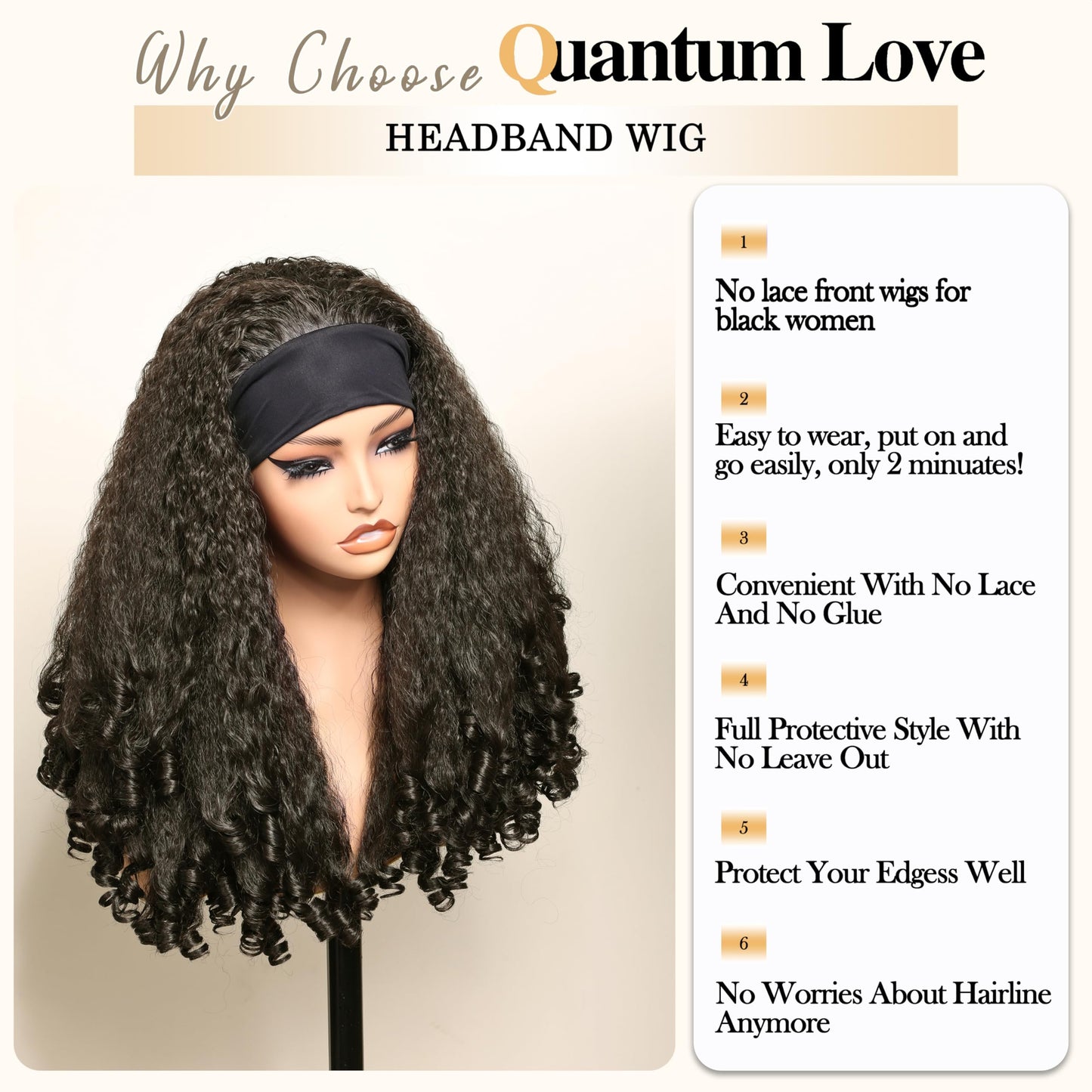 SOKU Afro Curly Lace Front Wig Synthetic Kinky Straight with Curly Ends T Part HD Transparent Swiss Lace Fluffy Bouncy Hair Wigs 20 Inch Dark Brown Heat Friendly Afro Wigs for Black Women