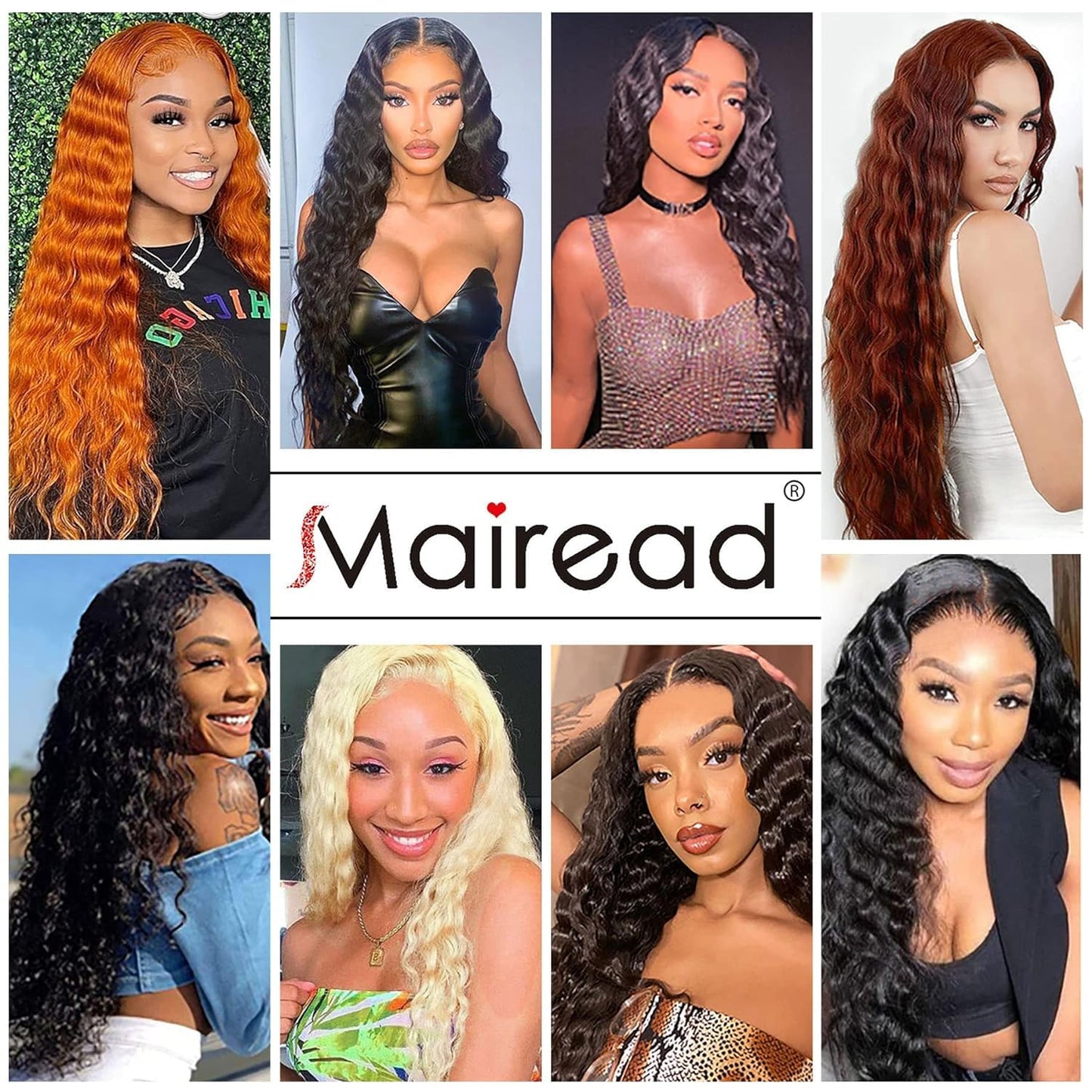 Mairead 28 Inch Long Curly Synthetic Lace Front Wigs for Black Women Loose Deep Wave Black Synthetic Wig Middle Part 4" Simulated Scalp Small Lace Front Wigs Natural Looking Crimps Curls Wig
