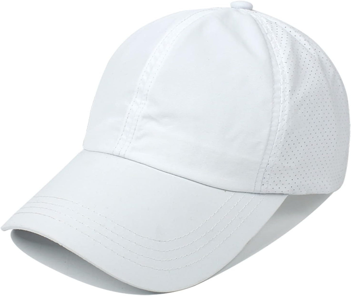 Women Ponytail Hat Criss Cross Baseball Cap Adjustable High Messy Bun Ponycap Quick Drying Mesh Sports Hat