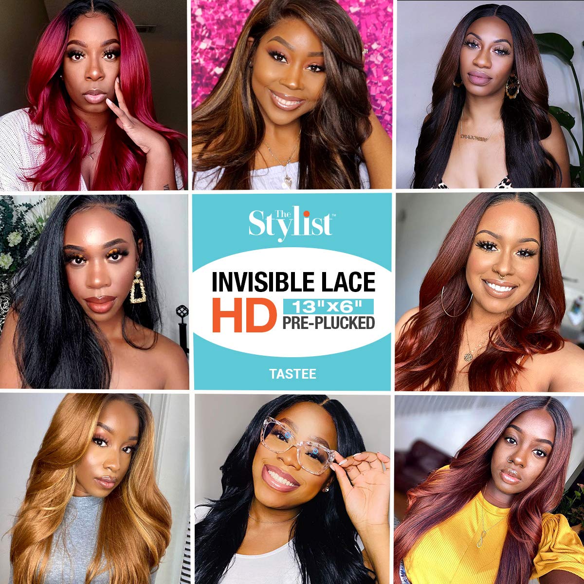 LACE Front Wig 13X6 Glueless Transparent Lace Frontal Wigs Straight Curly 28 Inch Long Human Hair Blend Pre Plucked Swiss Lace Synthetic Wig – Tastee (28 Inch, BALAYAGE/CARAMEL)